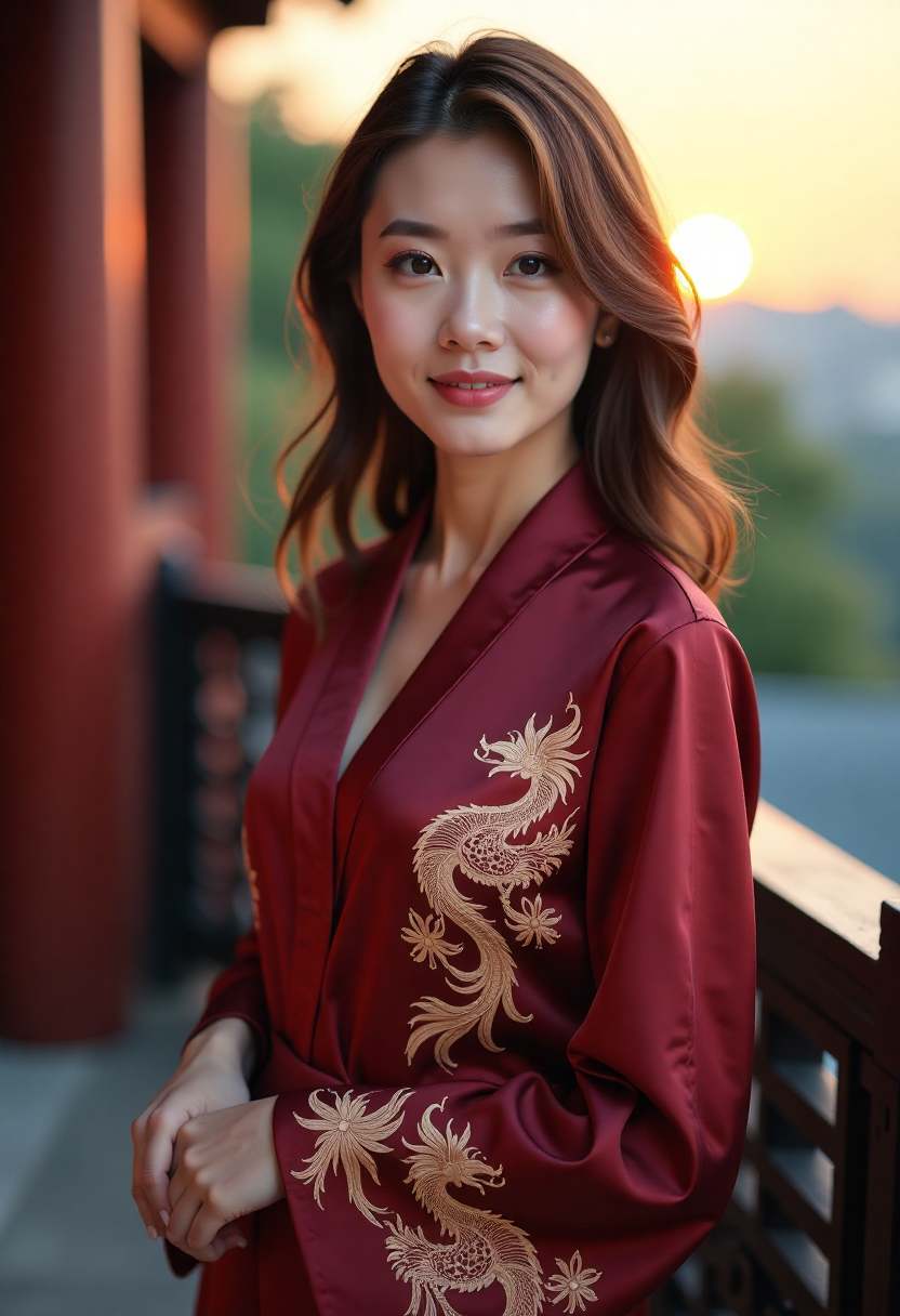 夜晚窗边翻看旅行照片